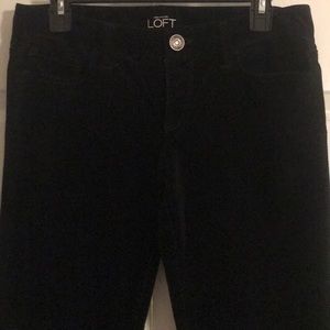 Velvety Jean style pants; Slim/ straight